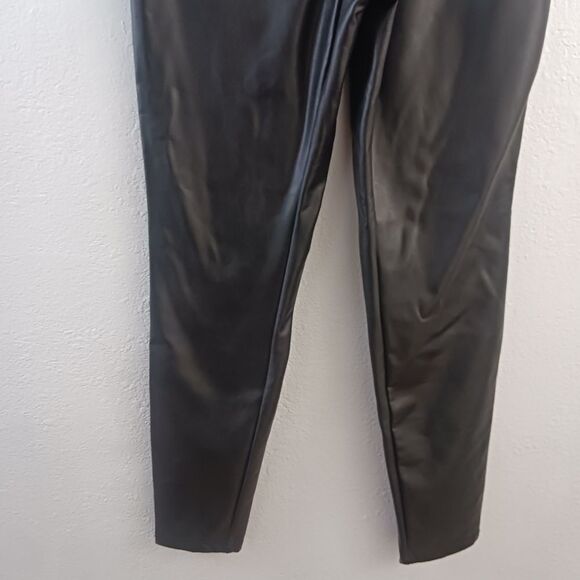Laundry By Shelli Segal Women's Pull On Leather Pants Black Size S - Picture 4 of 9
